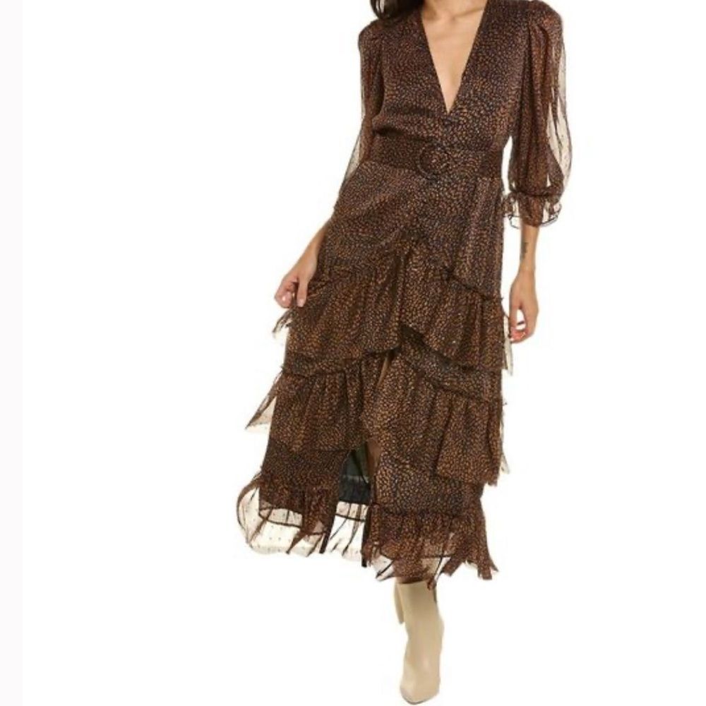 O.P.T. Killian V-neck Maxi Dress S